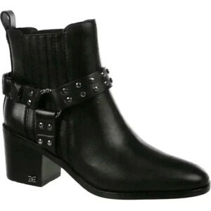 Sam Edelman Dalma Boots Leather Buckle Chain NWT